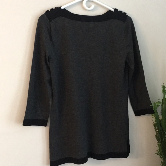 Cable & Gauge button detail sweater - Picture 4 of 5